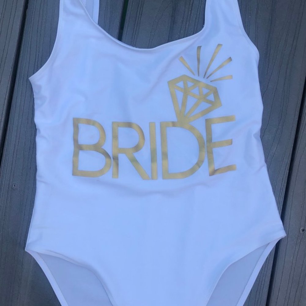 Bride one piece swimsuit size M